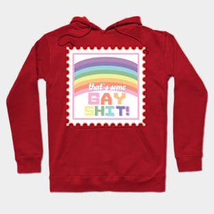 Gay Shit Stamp [pastel] Hoodie